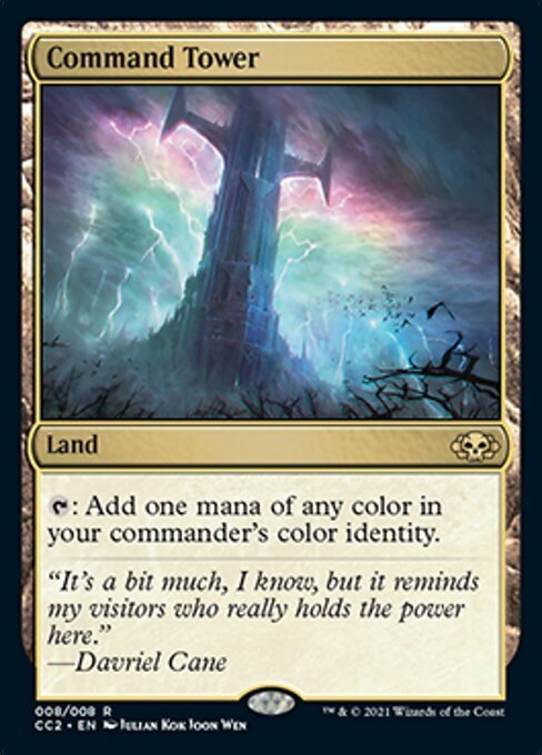 MTG ■黒/英語版■ 《統率の塔/Command Tower》★FOIL★CommanderCollection: Black CC2_画像1