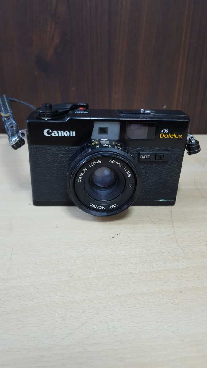 S165 ジャンク品　Canon A35 Datelux 40mm 1:2.8 コンパクトカメラ　発送60サイズ　札幌発☆_画像1