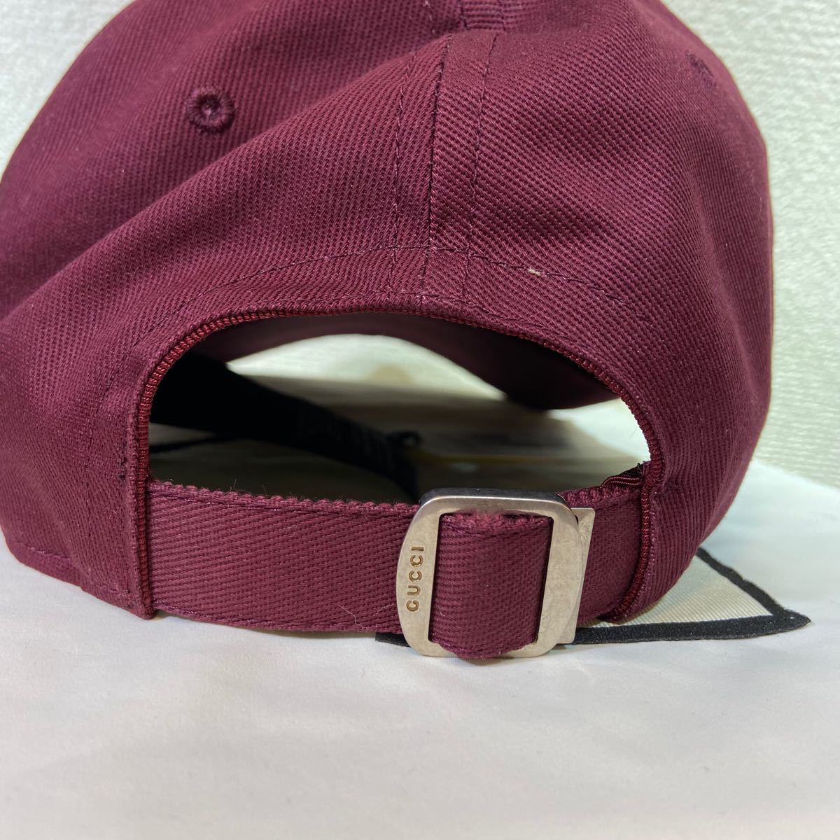 新品 GUCCI ヤンキース キャップ バタフライ バーガンディー 正規品