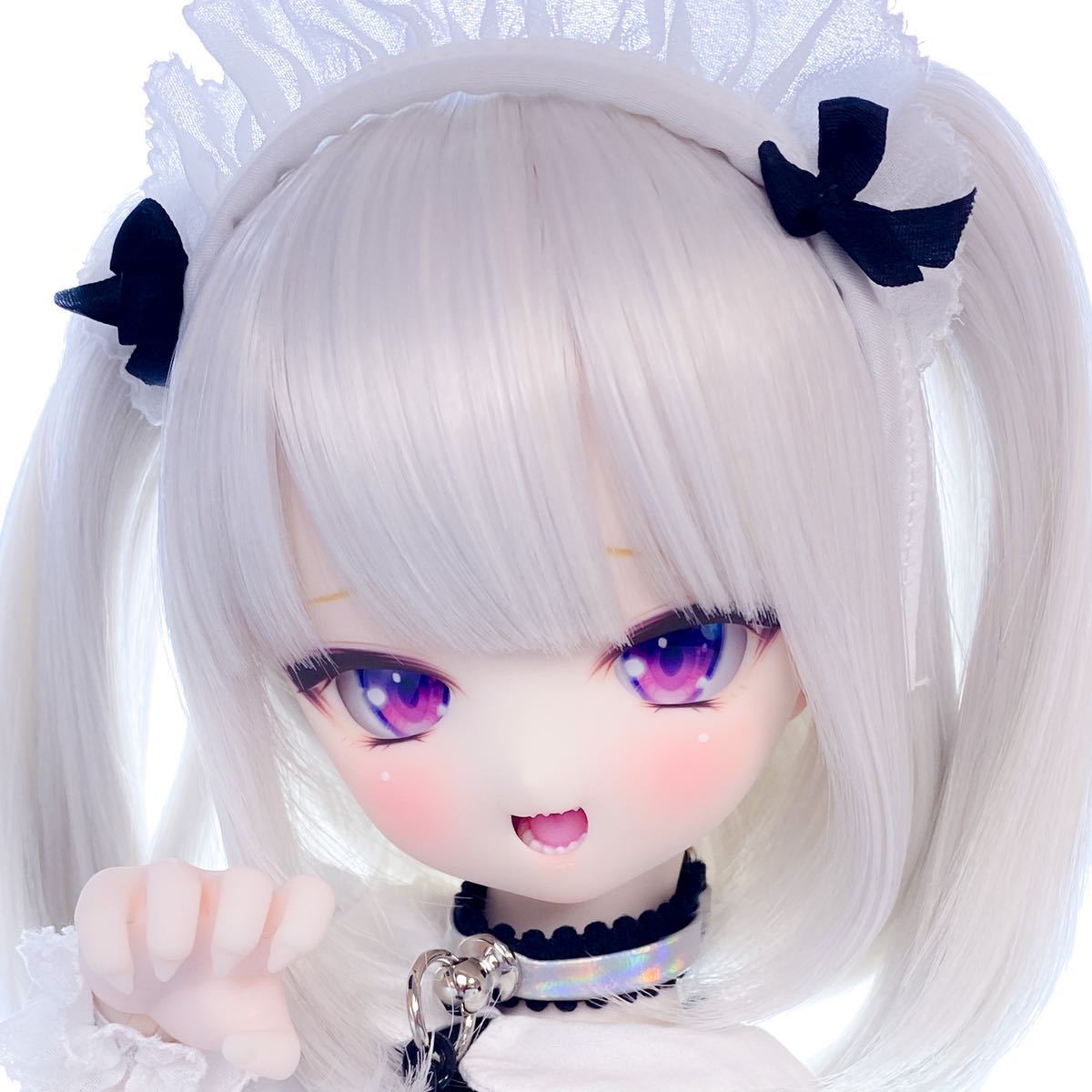 【ぽこあどおる】ソフビ盛り (アイ付き)DDH-01 セミホワイト肌 カスタムヘッド　ＭＤＤ　ドルフィードリーム　BJD ドール　球体関節_画像1