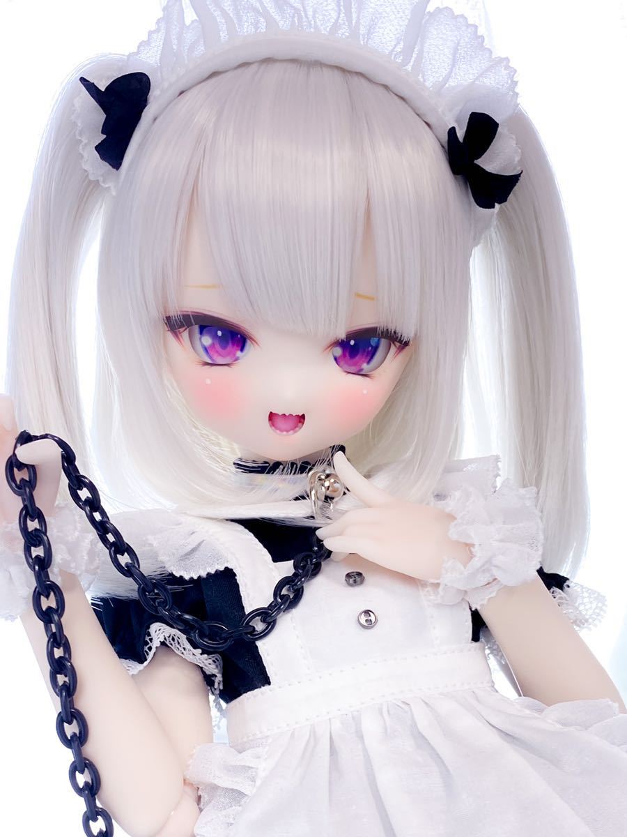 【ぽこあどおる】ソフビ盛り (アイ付き)DDH-01 セミホワイト肌 カスタムヘッド　ＭＤＤ　ドルフィードリーム　BJD ドール　球体関節_画像3