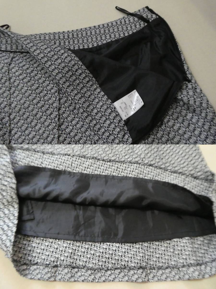 knox villag ノックスビレッジ セットアップ ジャケット スカート 11AR67 黒（41）_画像8