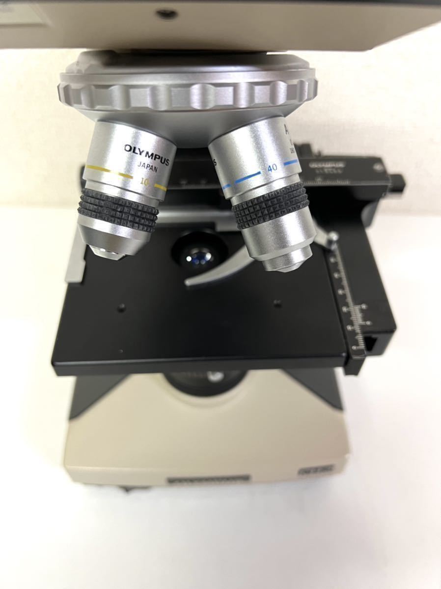 良品 OLYMPUS 双眼生物顕微鏡 CH-2 顕微鏡 木箱付き 検査用 研究用 通電確認済み ▲_画像4