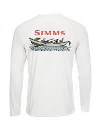 SIMMS Syms SOLAR TECH TEE LS SIMMS DRIFT WHITE US-S