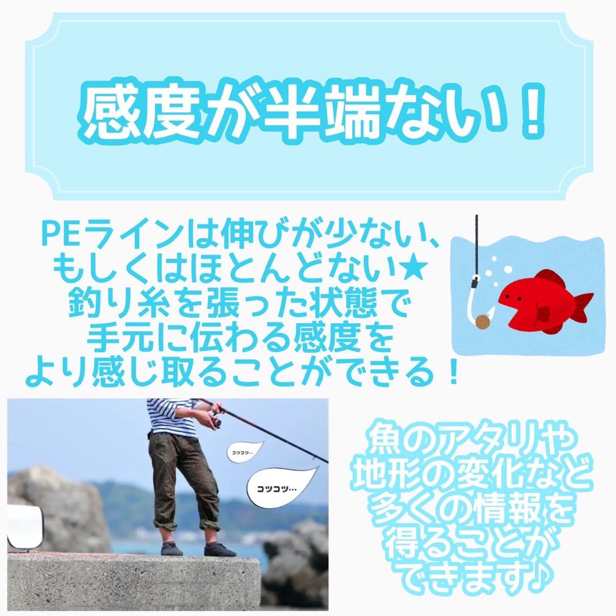 PayPayフリマ｜PEライン 9編み 1 5号 28lb 300m グレー 船釣り ジギング