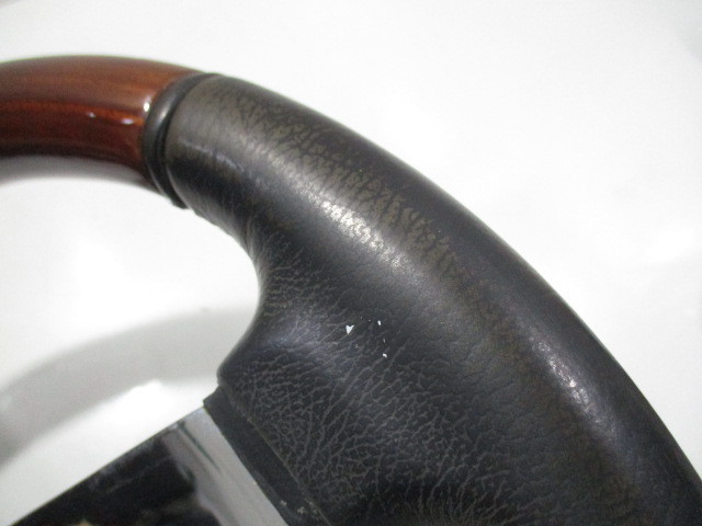 wooden steering wheel leather steering wheel 4ps.@ spoke used 