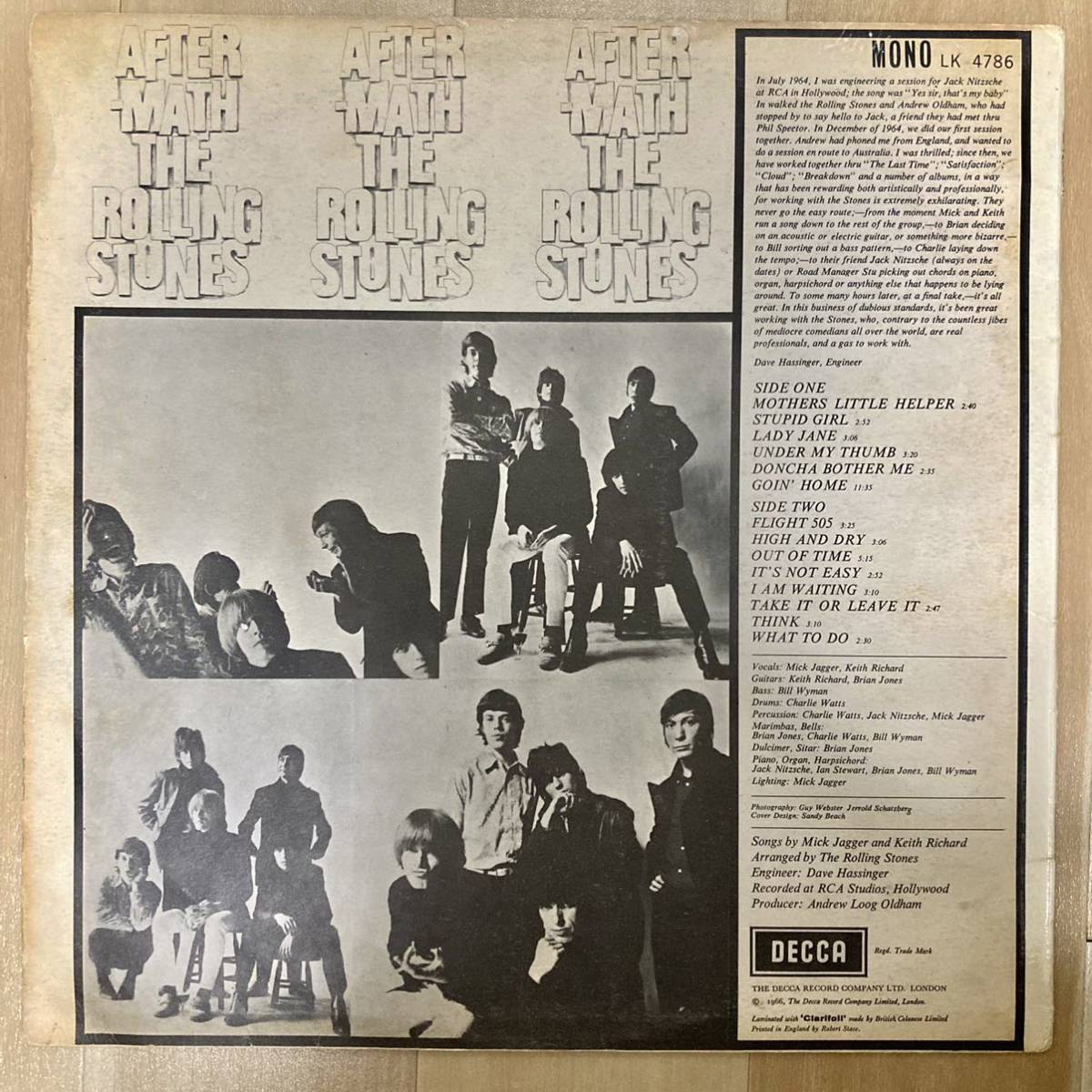 1円出品☆超メガレア☆超美品【The Rolling Stones/Aftermath UK