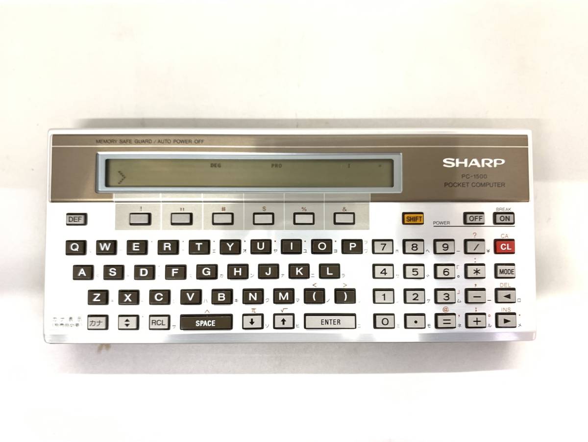 SHARP シャープ ポケットコンピュータ PC-1500 ポケコン ケース付き_画像3