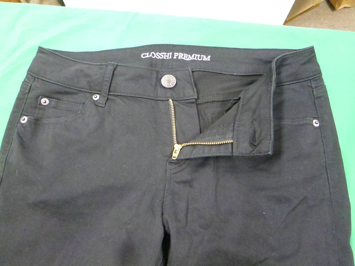 【6296】CLOSSHI PREMIUM　パンツ　黒色　70-95　股下約64ｃｍ_画像5
