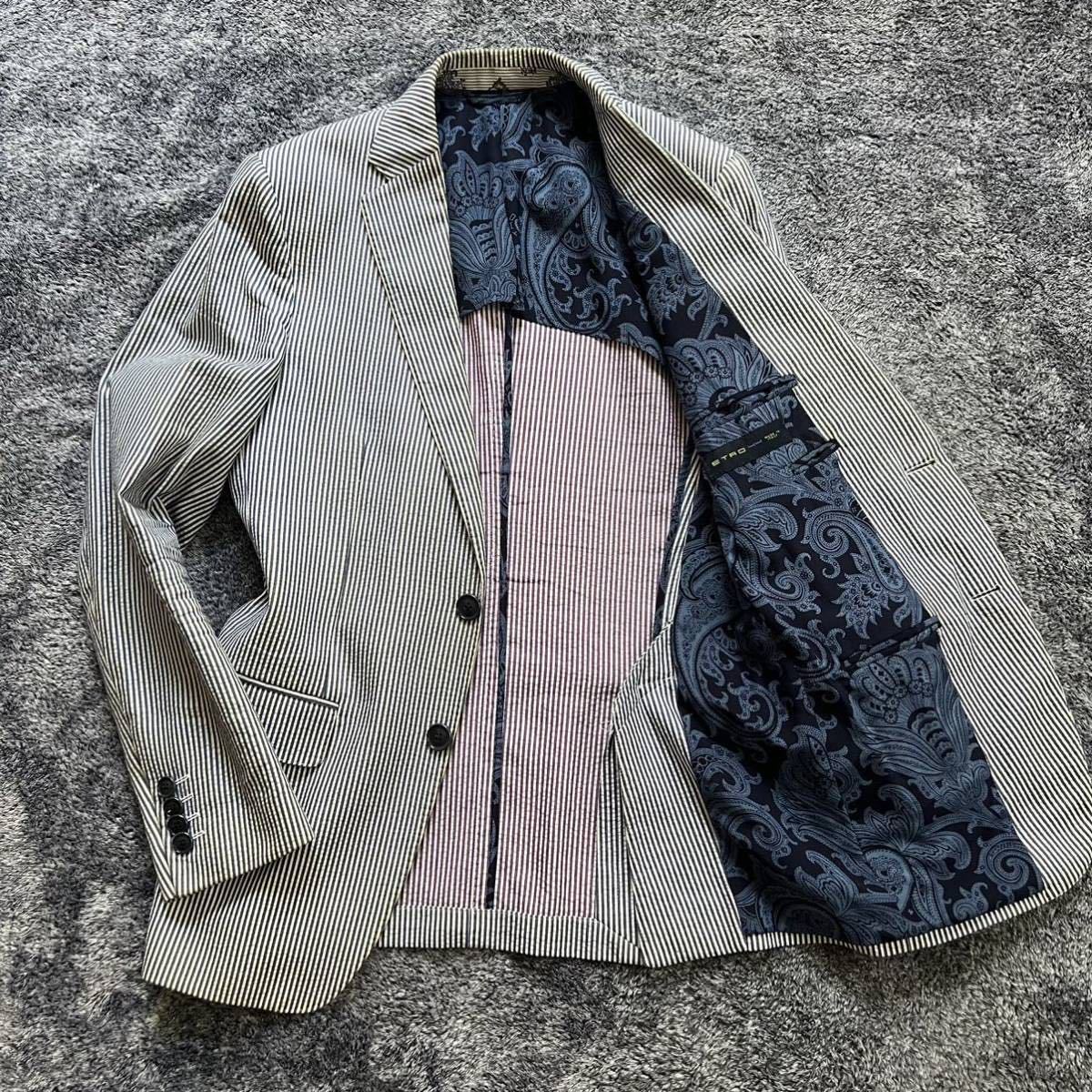 超歓迎】 ETRO テーラードジャケット ストライプ ecousarecycling.com