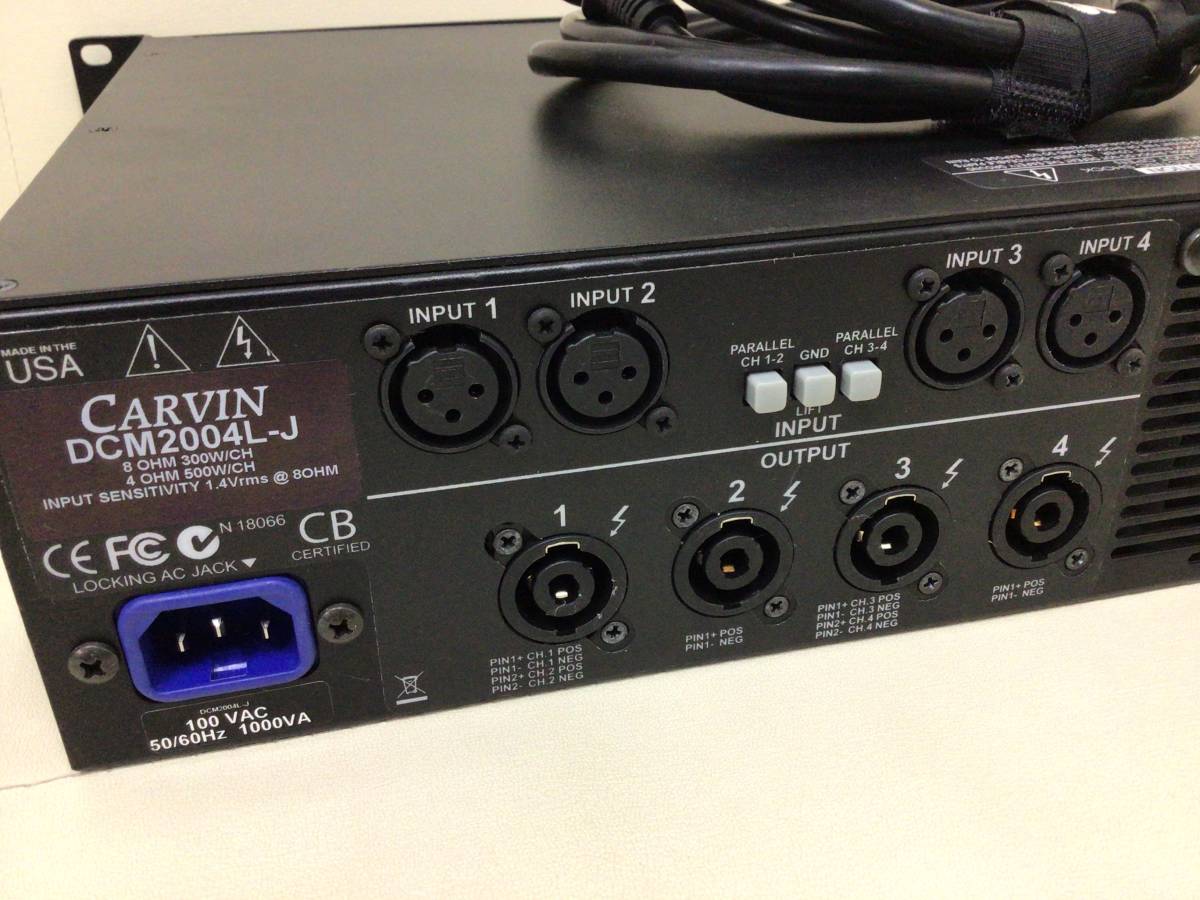 Carvin 4ch パワーアンプ DCM2004L チャンネル半分NGジャンク Carvin 4ch パワーアンプ DCM2004L チャンネル半分NGジャンク