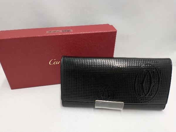 Cartier【カルティエ】ハッピーバースデー 長財布 ブラック バー
