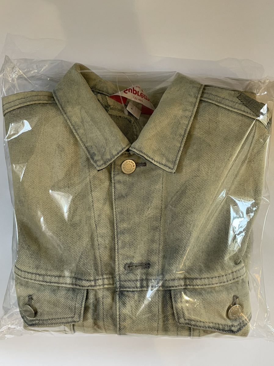 Supreme Inset Logo Denim Trucker Jacket Dirty シュプリーム デニム