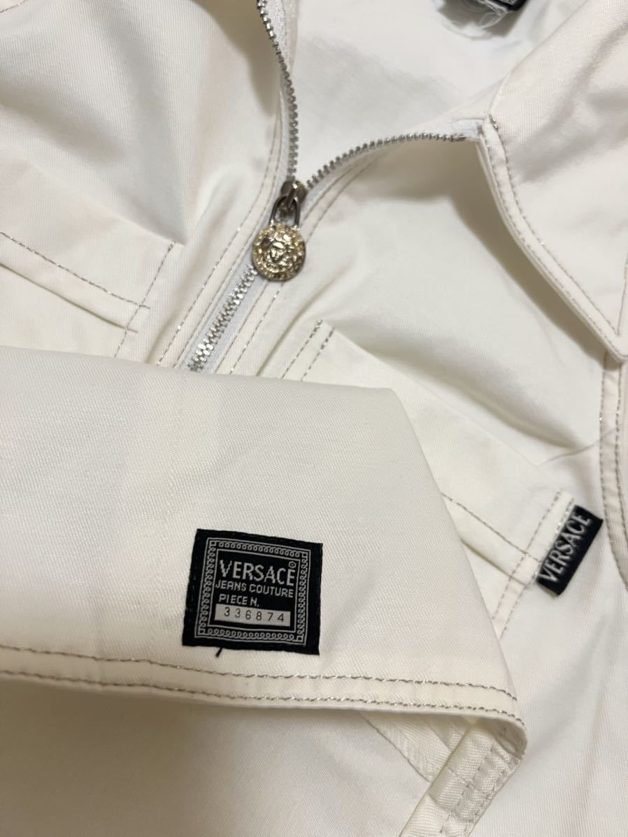 ヴェルサーチ VERSACE JEANS COUTURE ノースリーブ ジップ ワンピース
