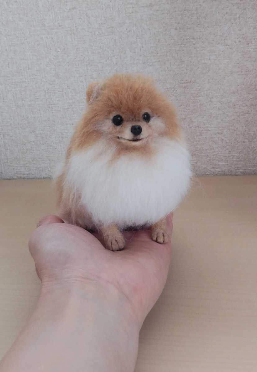 Yahoo!オークション   羊毛フェルト＊犬＊ポメラニアン＊ハンドメイド