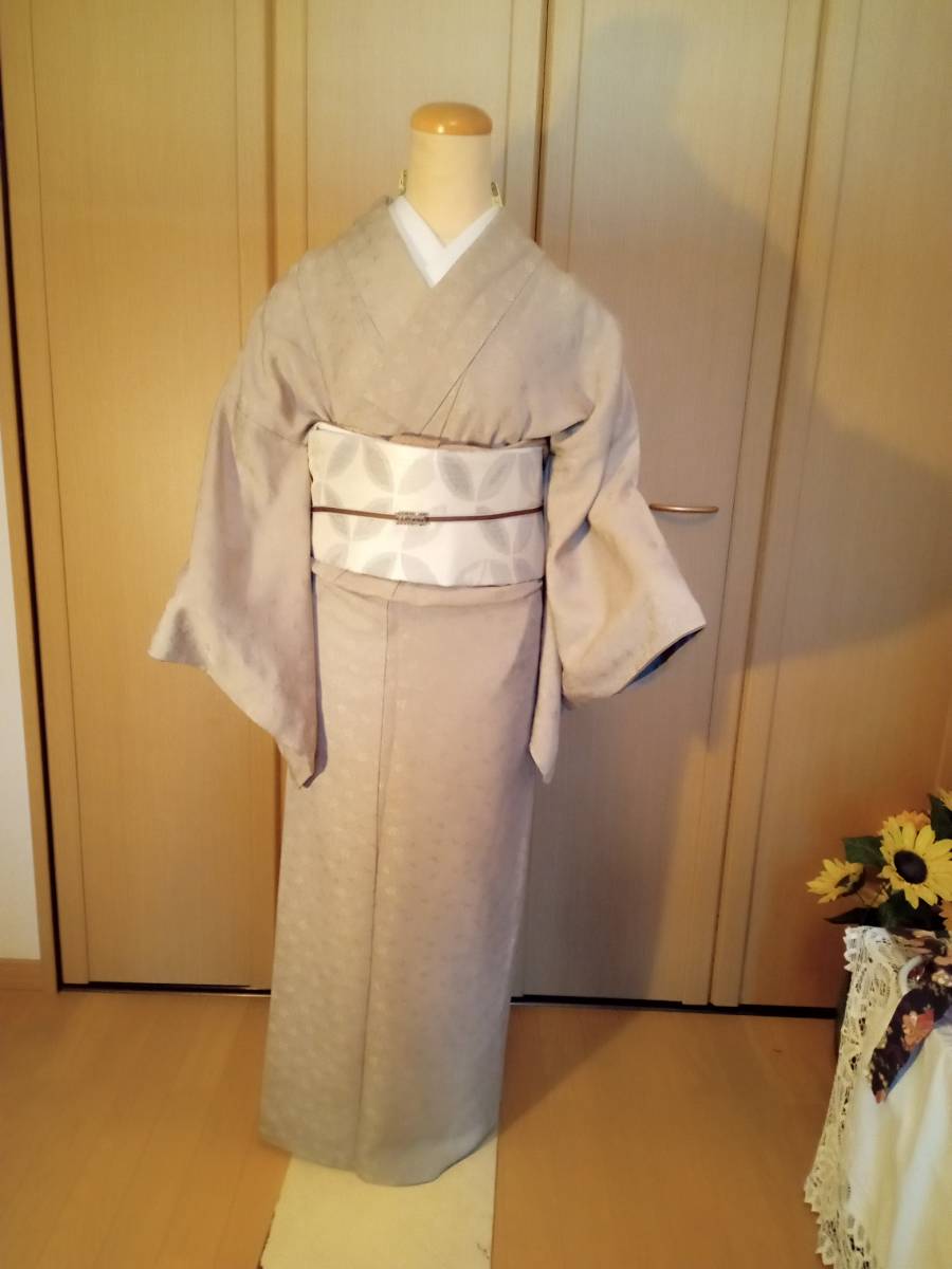 5314❱ フルセット 色無地 袋帯 帯締め 帯揚げ 正絹 着物 新作随時