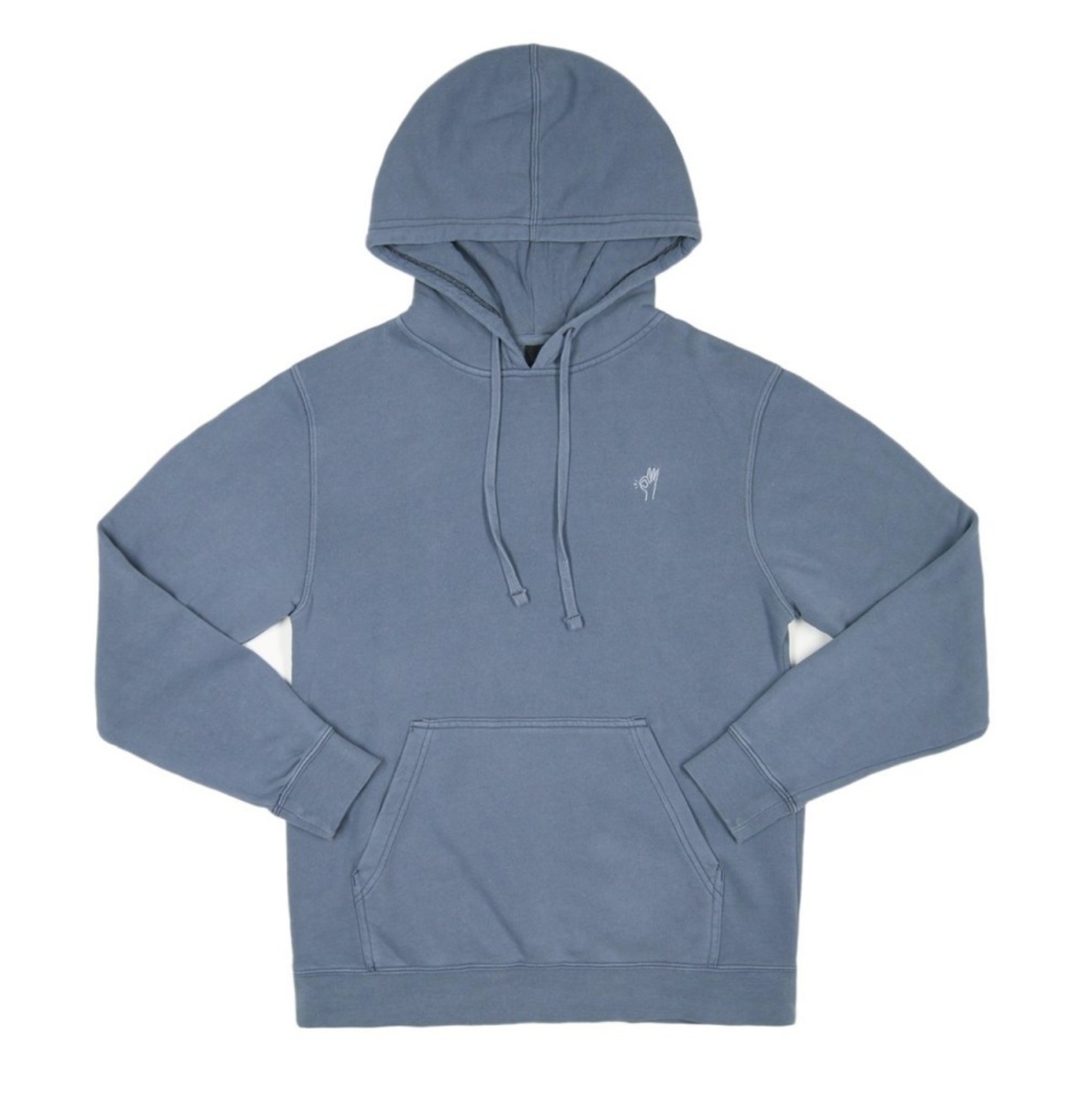 ONLY NY PIGMENT DYED OK HOODY Vintage Blue オンリーニューヨーク プルオーバーパーカー パーカー フーディー Sサイズ