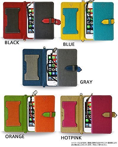 Qua Phone PX LGV33 ケース(グレー)ベスタ キュアフォン lgv au simフリー カード収納付カバー ストラップ付 手帳型ケース_画像4