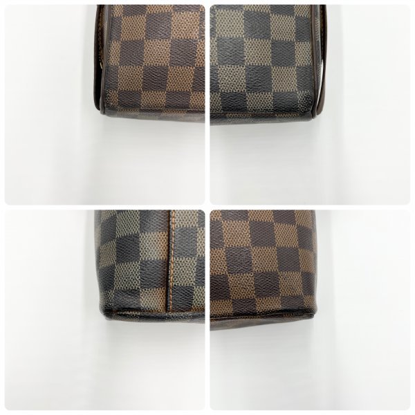 1円【極美品】ルイヴィトン LOUISVUITTON オラフPM N41442 ダミエ エベヌ キャンバス ショルダーバッグ 斜め掛け クロス ブラウン PVC_画像7