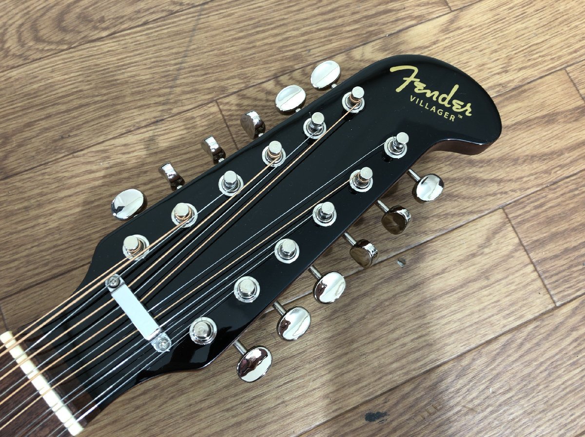 D052C290●Fender フェンダー Acoustic Villager 12-String JTB V3 12弦 アコースティックギター Black