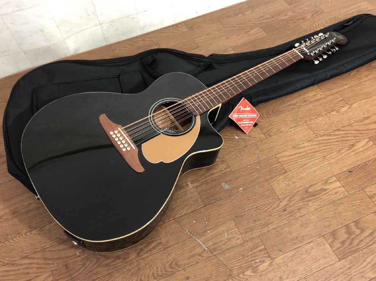 D052C290●Fender フェンダー Acoustic Villager 12-String JTB V3 12弦 アコースティックギター Black