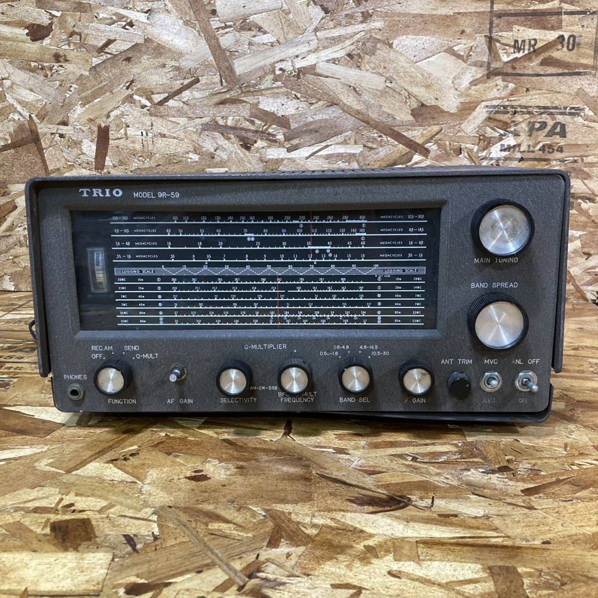 1円〜【アマチュア無線】TRIO 9R-59真空管式ジャンク通電のみ確認ネジ