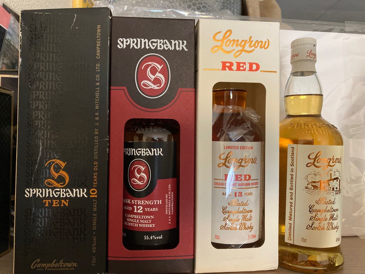 KK様』専用 SPRINGBANK15年 旧ラベル(箱付き) 飲料/酒 ウイスキー 飲料