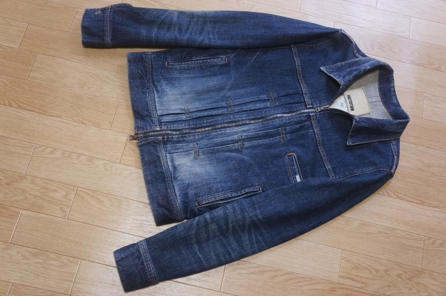 人気が高い H973 即決 FACTOTUM ファクトタム ユーズド加工 ストレッチ デニム ZIPジャケット ジージャン 46 日本製 ファクトタム 人気が高い H973 即決 FACTOTUM ファクトタム ユーズド加工 ストレッチ デニム ZIPジャケット ジージャン 46 日本製 ファクトタム