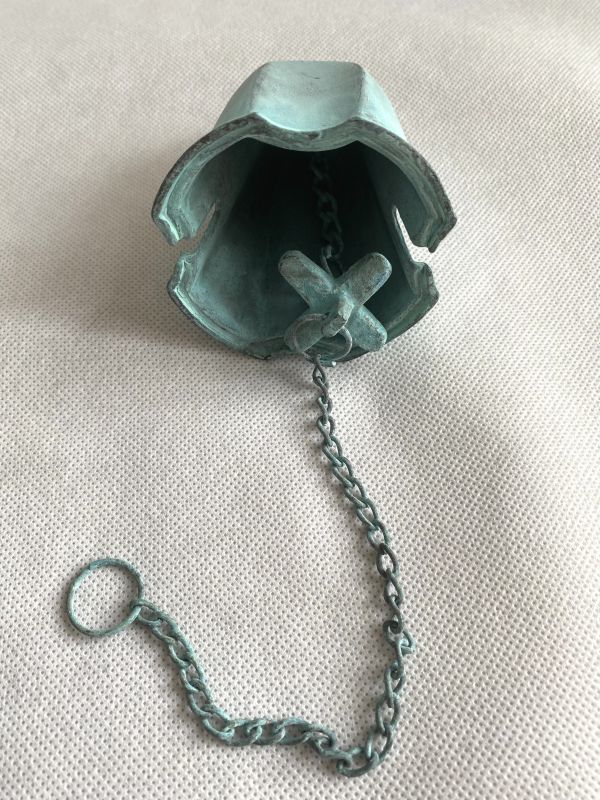 Ж未使用 ドアチャイム/ベル　VERDIGRIS BRASS HORSE WINDCHIME　緑青真鍮　馬　保管品_画像5