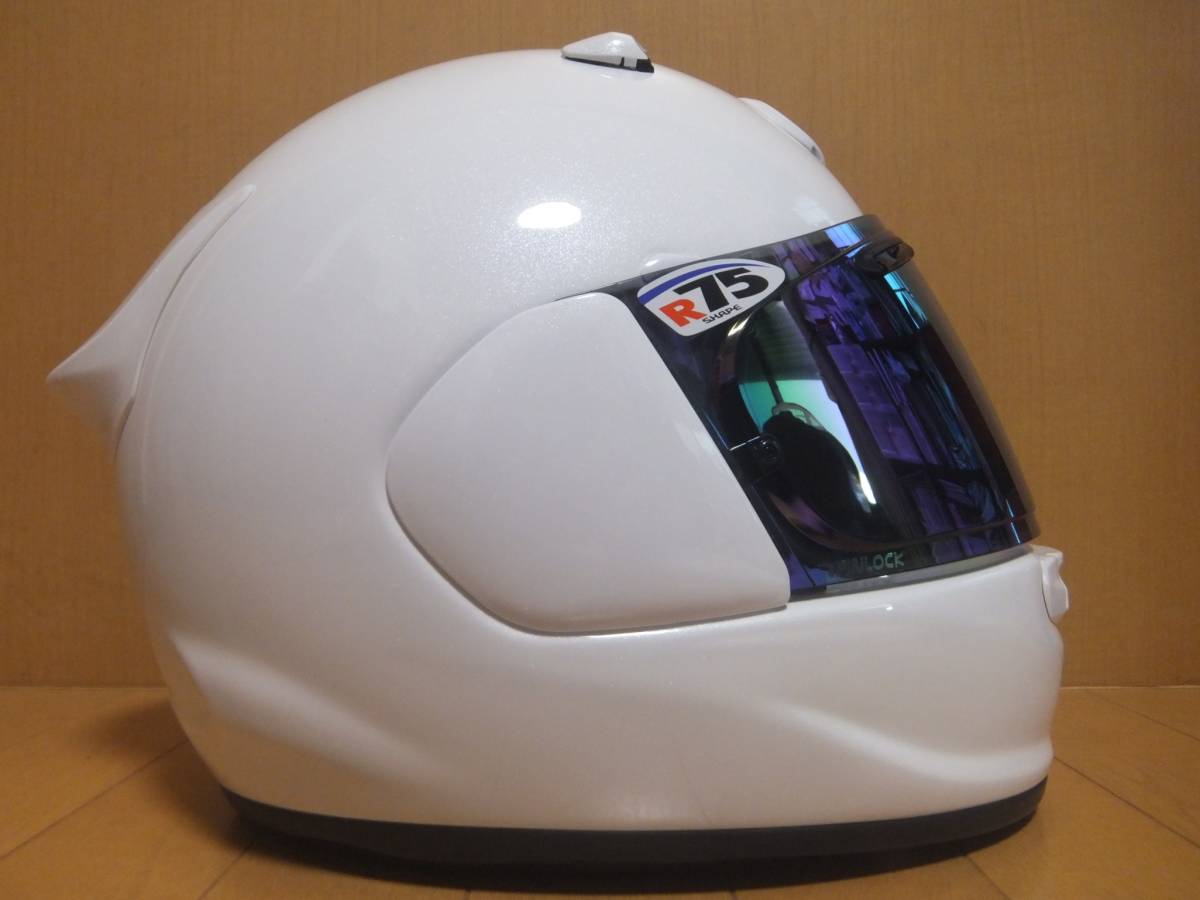 美品 Arai アライ アストロＧＸ ASTRO-GX グラスホワイト サイズXL(61・62) フルフェイス ヘルメット ミラーシールド交換 現行品 3