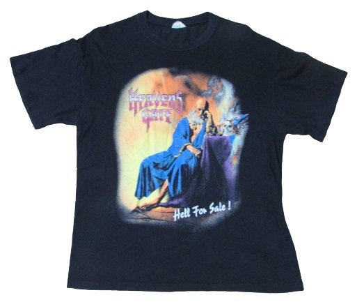 【送料370円】 正規品 HEAVENS GATE HELL FOR SALE! 1993 ジャパンツアーTシャツ Lサイズ hanes ヴィンテージTシャツ_画像1