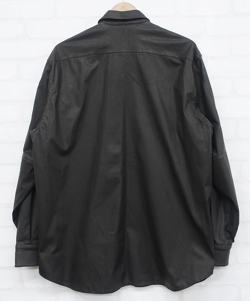 最大84%オフ! 2J5465 未使用品 COMOLI 20AW S03-01015 レザーシャツ