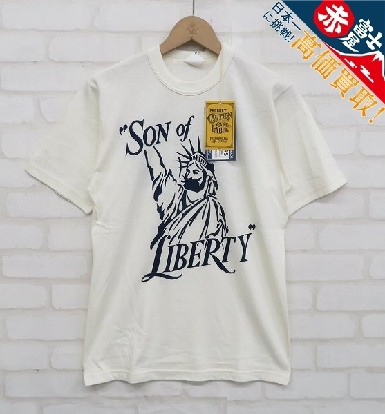 5T9662【クリックポスト対応】未使用品 フリーホイーラーズ 1825013 SON of LIBERTY 半袖Tシャツ FREEWHEELERS_画像1