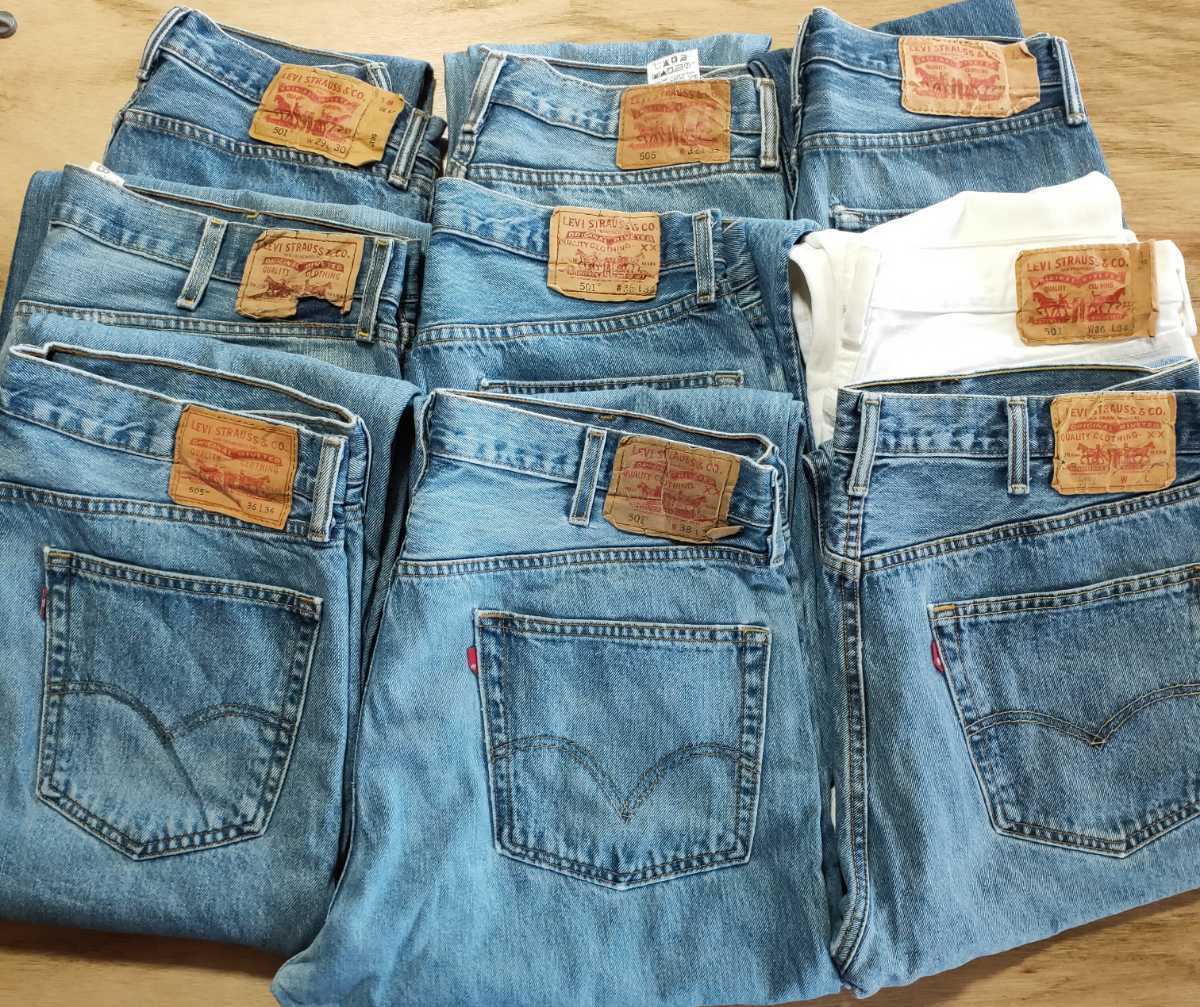 d LEVI'S リーバイス デニム ジーンズ ジーパン 501 505 etc... 9本