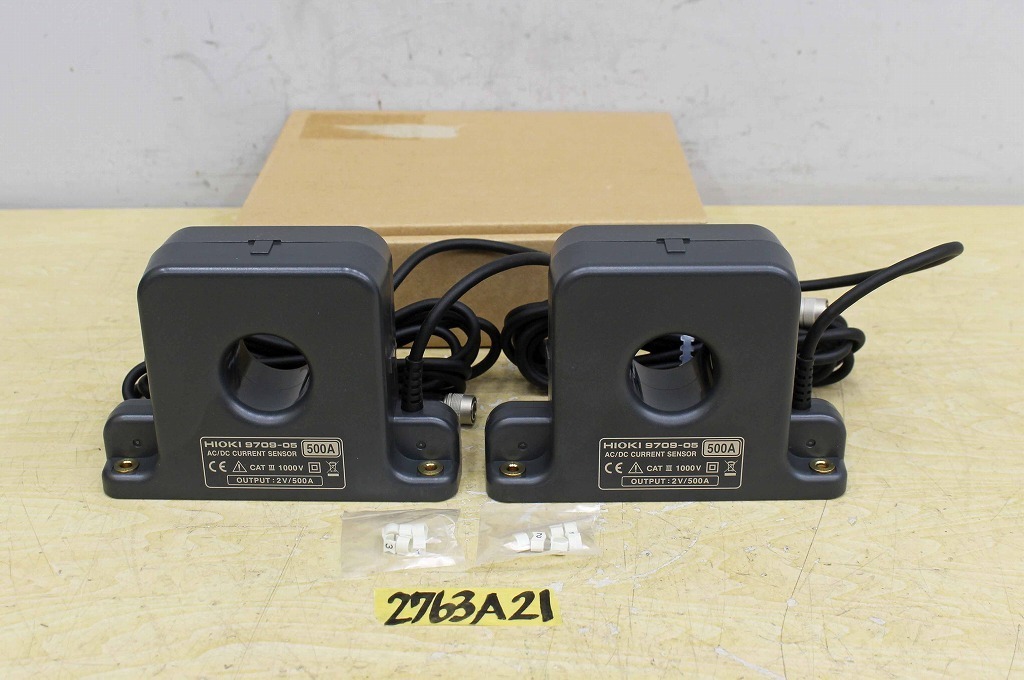2763A21 未使用 HIOKI 日置電機 AC/DCカレントセンサー 9709-05 2個セット 測定