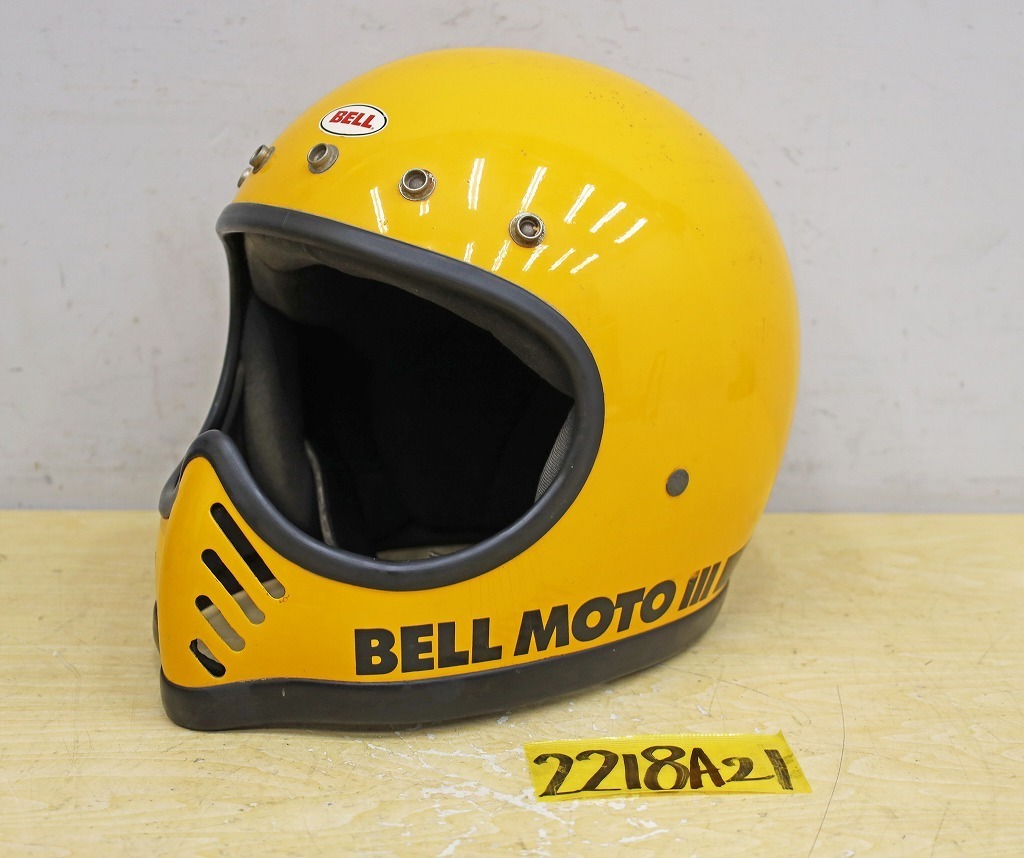 2218A21 BELL ベル ヘルメット MOTO3 60cm? ビンテージ バイク オートバイ