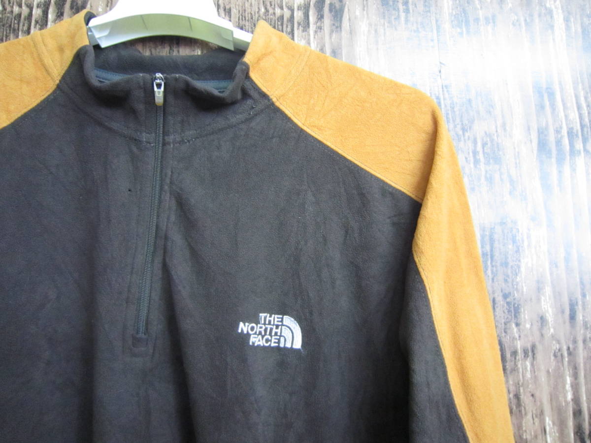 アメリカ古着 中古 ザ・ノースフェイス ハーフジップトレーナ XLサイズ ブラウン 茶色 メンズ THE NORTHFACE スウェット スエット 送料無料