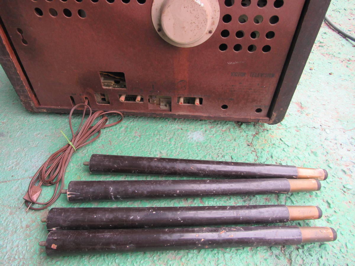 　真空管テレビ　ビクター１４T-２００　ブラウン管は、松下電器　テレビ　液晶　昭和レトロ　通電しませんでした。　ジャンク　マニア向き_画像9