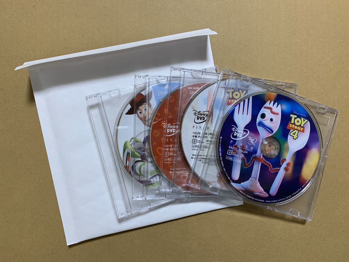 S208トイストーリー 1 2 3 4 DVDセット 新品 未再生 国内正規品 ディズニー MovieNEX Disney DVDのみ (純正ケース/Blu-ray/Magicコード無)