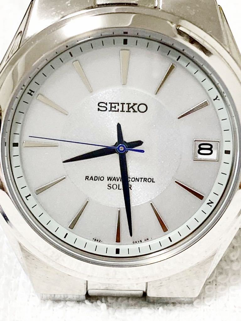 新品未使用】SEIKO腕時計ソーラー電波チタンベルト7B42 | www