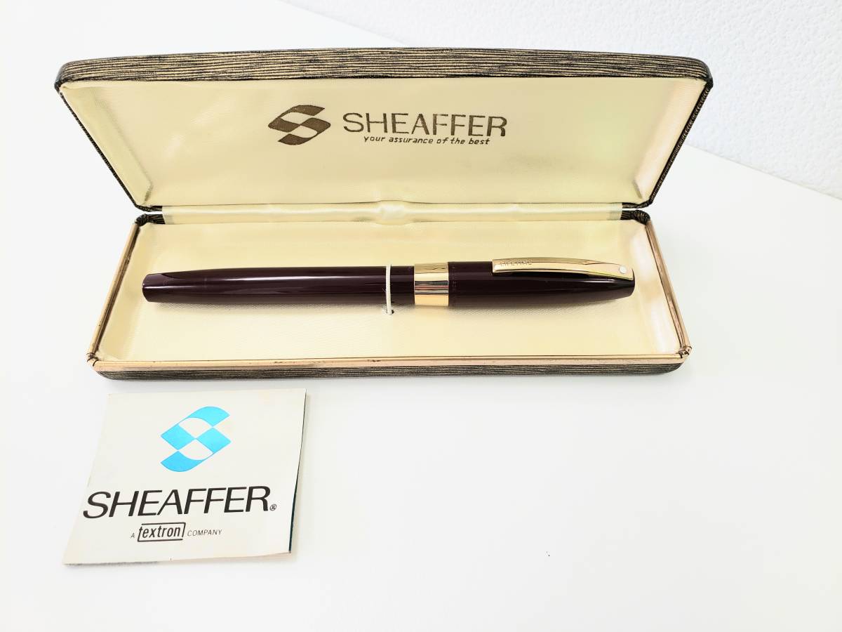 シェーファー SHEAFFER 万年筆 LIFETIME 14Kペン先 ケース付 品◇465