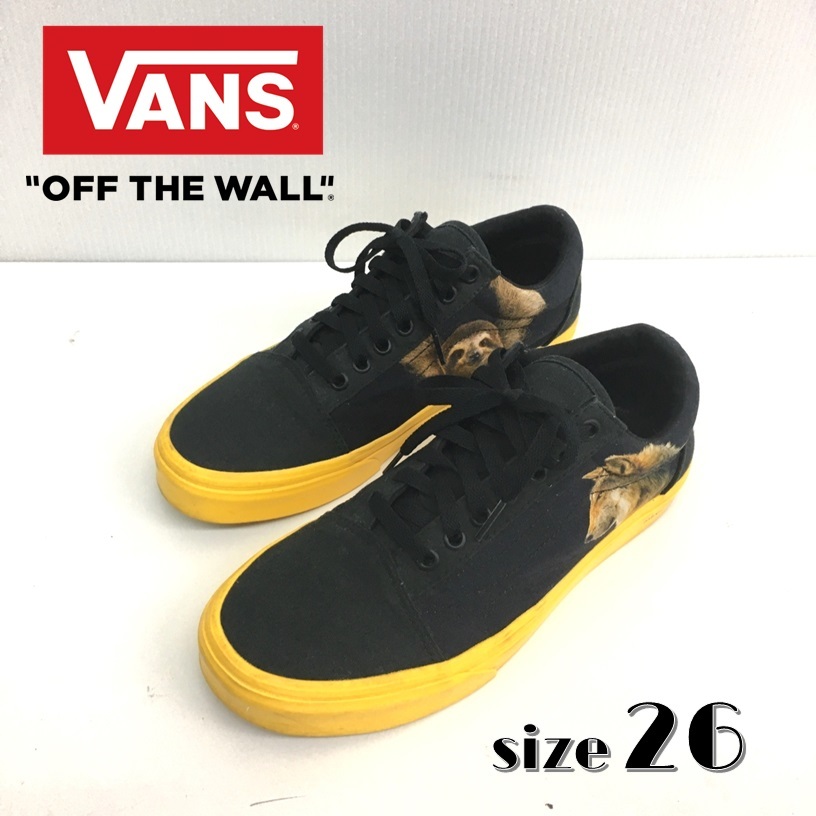 【期間限定特価】 KZ797★VANS : NATIONAL GEOGRAPHIC Old Skool★26★黒/イエロー バンズ オールドスクール 26.0cm 【期間限定特価】 KZ797★VANS : NATIONAL GEOGRAPHIC Old Skool★26★黒/イエロー バンズ オールドスクール 26.0cm