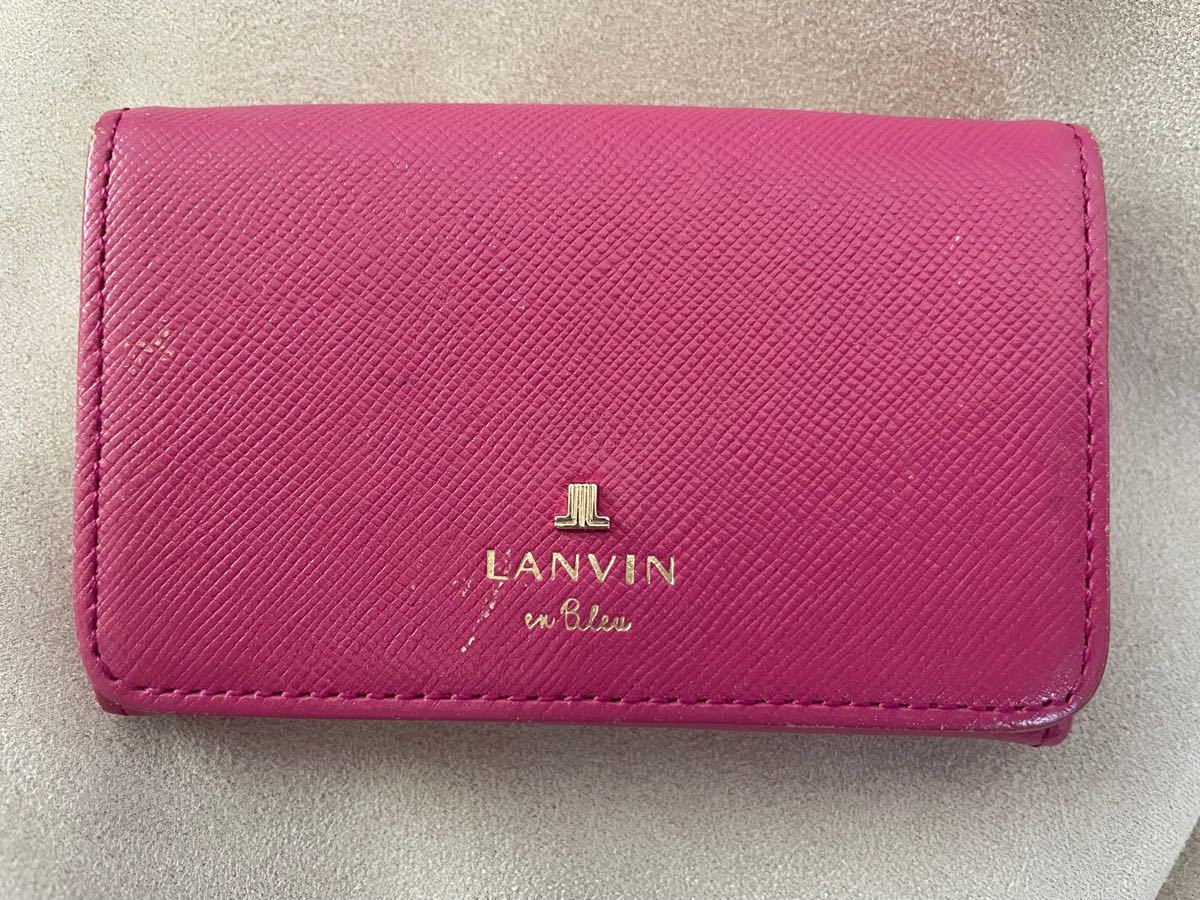 LANVIN en Blue ランバンオンブルー 名刺入れ