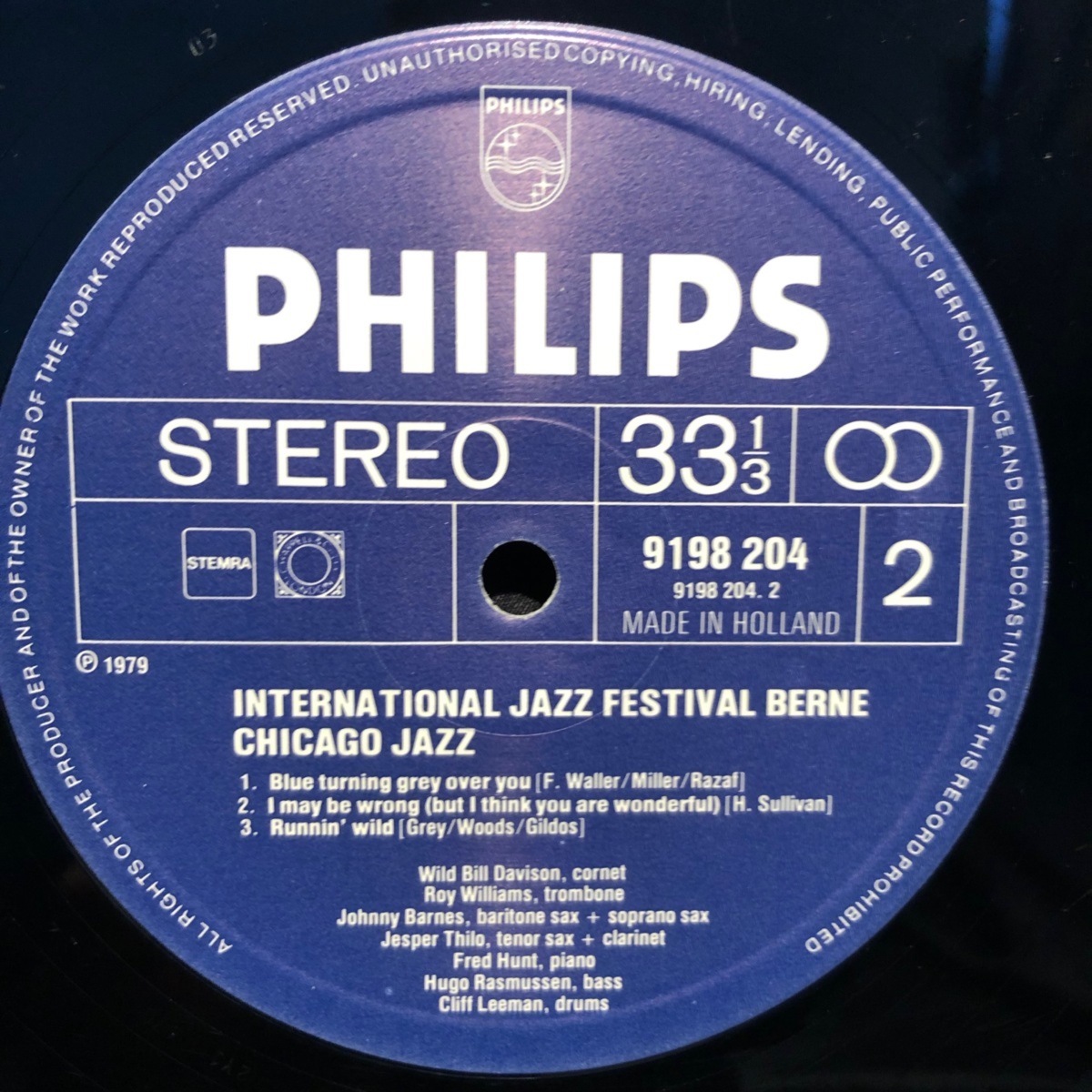 International Jazz Festival Berne Chicago Jazz / LP Philips_画像5