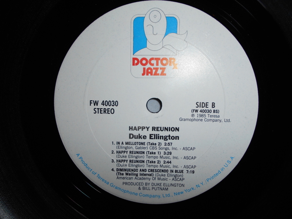 DUKE ELLINGTON happy reunion LP DOCTORx JAZZ_画像5