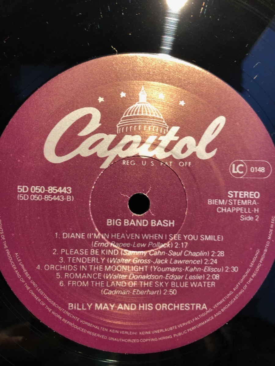 BILLY MAY / big band bash! LP CAPITOL_画像5
