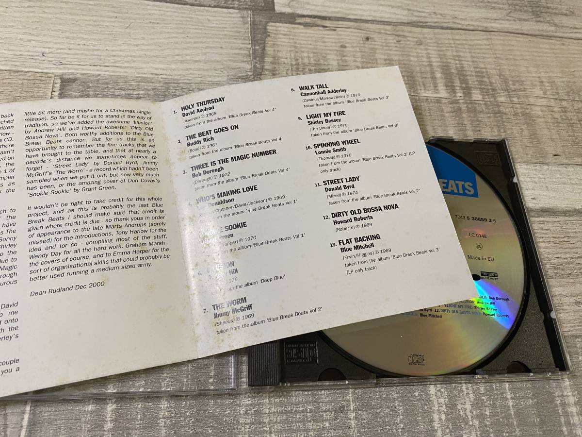 超希少！！超入手困難！！JAZZ CD『BEST OF BLUE BREAK BEATS』バディリッチ/グラントグリーン/ルウドナルドソン 他 13曲 DISC1 _画像4