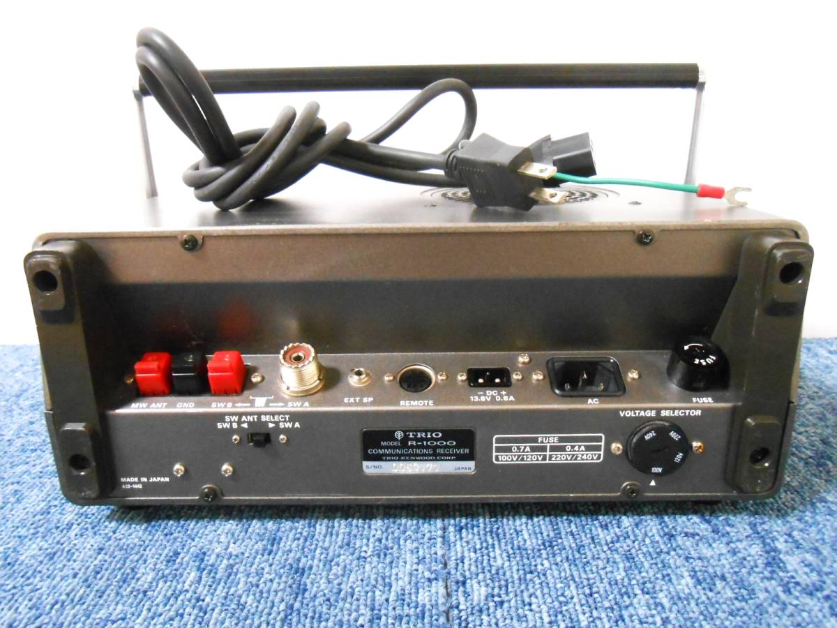 TRIO R-1000 レシーバー 受信機 トリオ アマチュア無線 TRIO R-1000 レシーバー 受信機 トリオ アマチュア無線