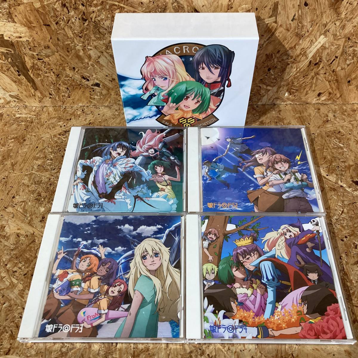  Macross F. gong * all 4 volume . edge .... under .. storage BOX drama CD nose art Frontier 