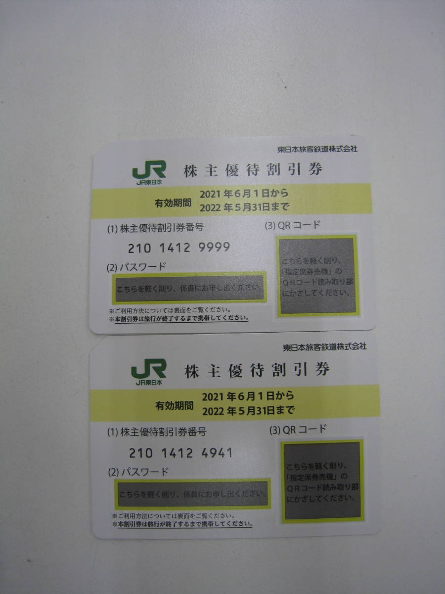 ◆JR東日本◆ 株主優待割引券 2枚セット 2022年5月31日まで お急ぎの方に即決あり_画像1
